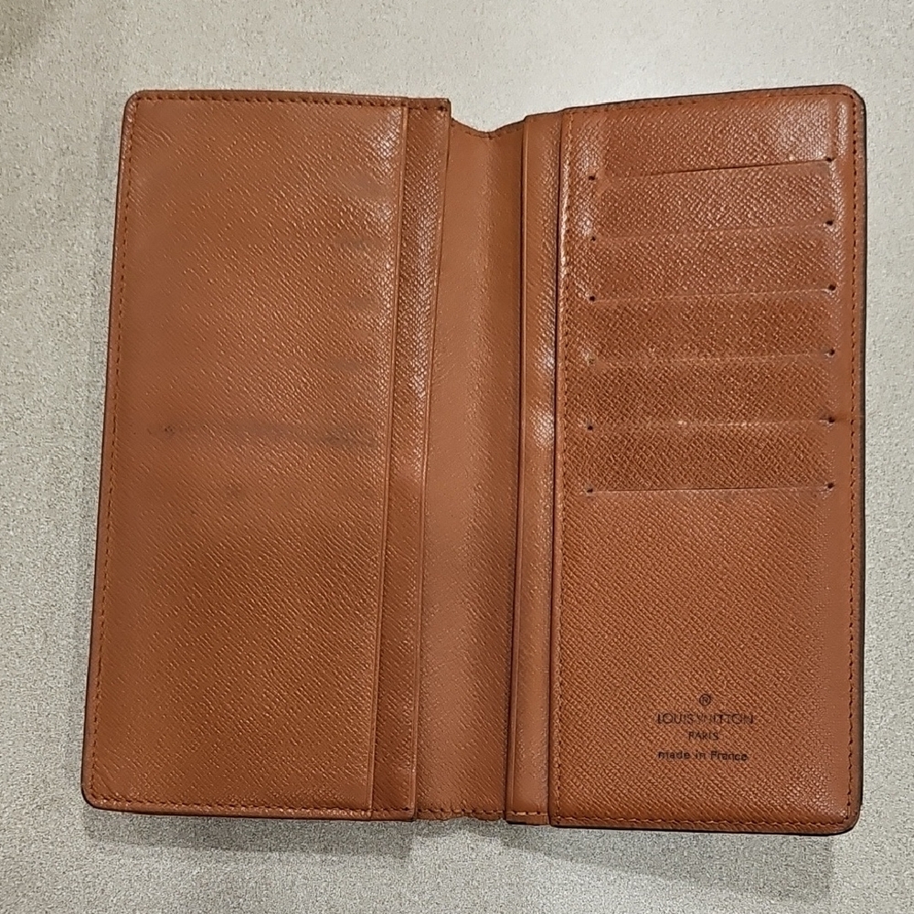 Louis Vuitton Monogram Brown Wallet Vintage Long Wallet Mens - Picture 3 of 9